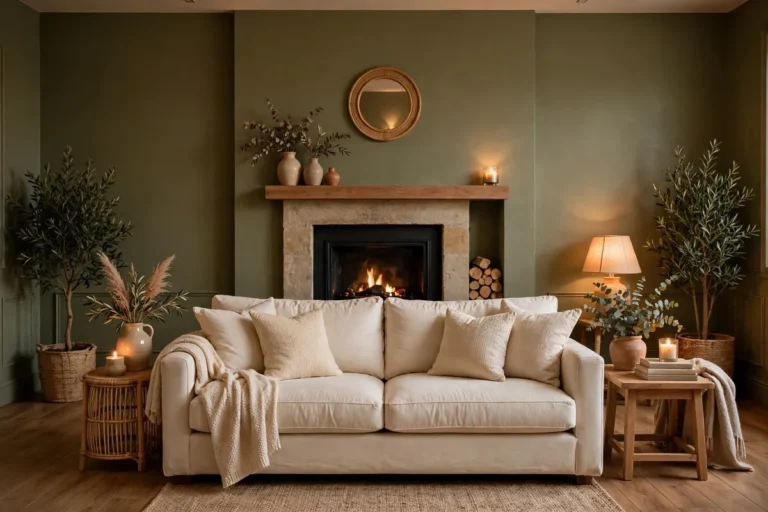 11 Best Olive Green Paint Colors for Living Rooms